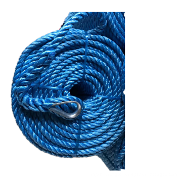 Polypropylene 3 strand twisted rope with hook